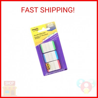 Post-it Tabs,1英寸,有衬里,绿色,蓝色,红色,22个标签/颜色,66个标签/On-the-Go Di — 第 1/2 张图片