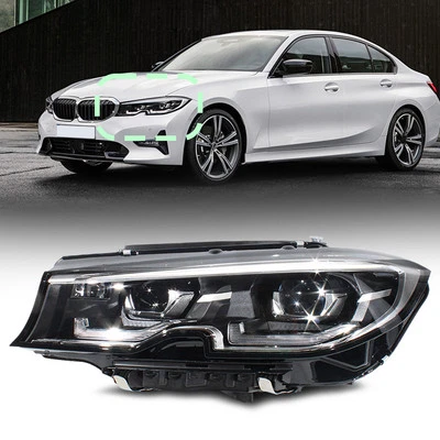 Left Driver Side LED Headlights For 2019-2021 BMW 3 Series G20 G21 340i 330i AFS Foto 1 de 4