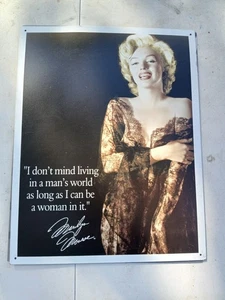 Set of 4 Marilyn Monroe Vintage Metal Signs – Classic Quotes & Iconic Photos... - Picture 1 of 4