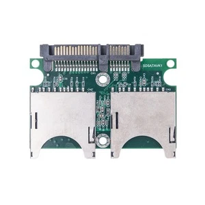 1X(Dual--Zu-SATA-Konverter, -Zu-SATA-Adapterkarte in Industriequalität, 15-2625 - Photo 1/6
