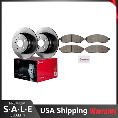 Kit de freno delantero Brembo pastillas de cerámica rotores de disco de ventilación 5 orejetas para Nissan Leaf NV200 Foto 1 de 4