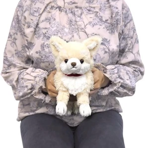 Sun Lemon Lap-Sized Chihuahua Plush Toy SS 26cm Cream Knee Series Japan - Picture 1 of 8