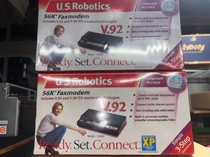 US Robotics 56K Modem Faxmodem 5686E V.92 SEALED Lot x2 - Afbeelding 1 van 3