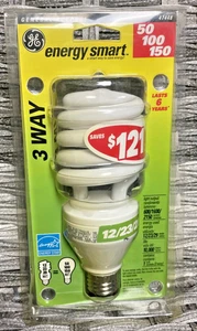 GE Energy Smart 47448 12 23 29 Watt cfl Energy Smart Spiral 3 Way Light Bulb - Picture 1 of 6
