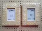 Ikea Picture Frame 4x6" Losen Bamboo Weave 2 piece 9x7" set New