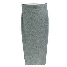 GIANNI Bini Women's XS GRAY Knitted Pencil Slim Skirt 24x32.5