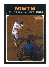 2020 Topps Heritage Chrome #THC445 J.D. Davis #670/999  New York Mets