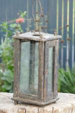 ~~~Primitive old wood lantern, barn lantern, antique candle lantern, 19th C.~~~