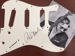 AL DIMEOLA SIGNED STANDARD WHITE PICKGUARD, JAZZ FUSION GUIARIST - Picture 1 of 1