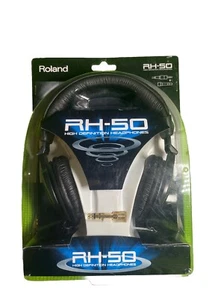 Roland RH-50 HIGH DEFINITION HEADPHONES TRADITIONAL HP BLACK Roland Roland - Picture 1 of 3