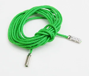Gen. Pandora Green Fabric String Braclet/Lariat/Necklace 390961CGN-100 - retired - Picture 1 of 2
