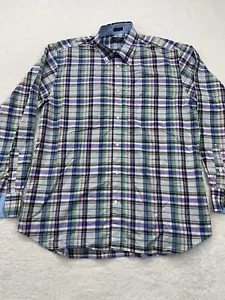 Paul & Shark Yachting Men’s Plaid Long Sleeve Shirt Multicolor Large 42 Soft - Picture 1 of 12