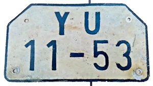 DDR-Kennzeichen für Motorrad MZ, Bezirk Dresden-Meißen - Bild 1 von 2