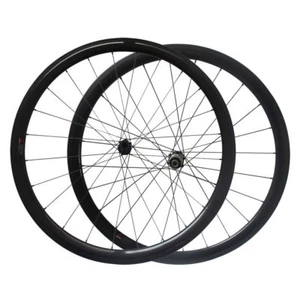 Juego de ruedas de ciclocross con bloqueo central sujetador de tracción recta ruedas de freno de disco tubular - Imagen 1 de 5