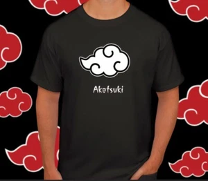 Naruto Shippuden Akatsuki Black T-shirt - Picture 1 of 2
