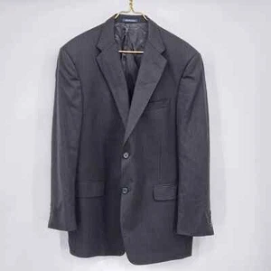 Daniel Cremieux Loro Piana Fabric Men's Black Stripe Blazer Suit Jacket Size 42R - Picture 1 of 10