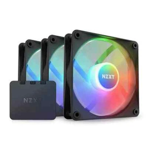 Zestaw 3 wentylatorów NZXT F120 RGB Czarny 120mm PWM RF-C12TF-B1 - Zdjęcie 1 z 3