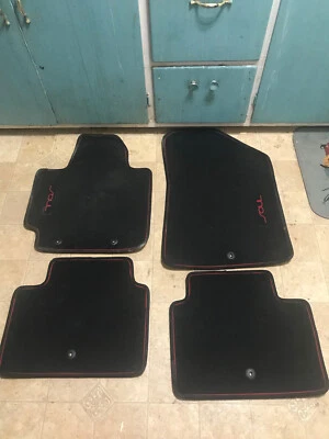 2014 - 2019 KIA Soul Carpet Floor Mat Set of 4 Red Outline and Logo RARE - Image 1 of 4