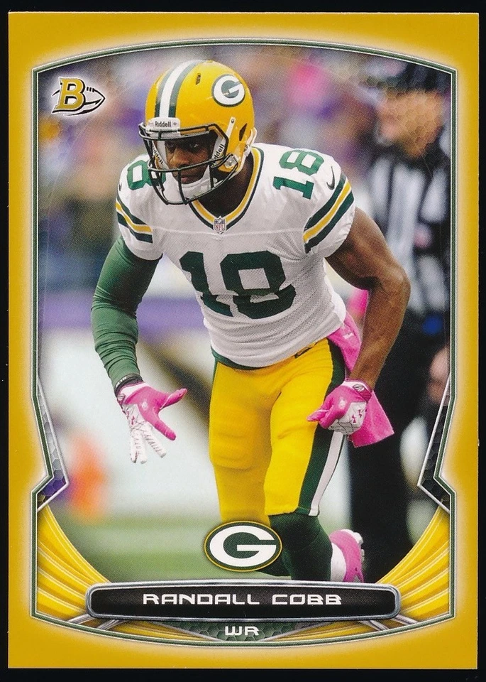 RANDALL COBB 2014 BOWMAN GOLD 14/75 *GREEN BAY PACKERS* - Image 1 of 1
