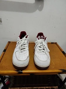 NIKE AIR FORCE 1 LOW '07 LEATHER 'TEAM RED' WHITE/TEAM RED AJ7280-100, SZ US12 - Picture 1 of 8