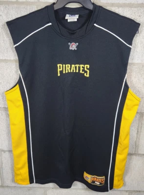 Camiseta estilo basquete MLB Pittsburgh Pirates Lee Sports preta tamanho grande - Imagem 1 de 4
