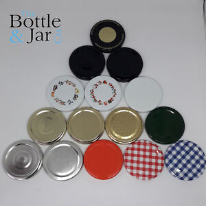 **Brand New** Jam Jar Lids in a wide range of colours and sizes replacement