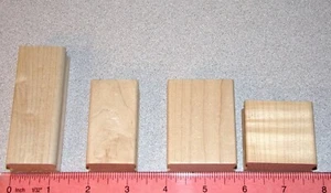 Bloques de madera para montaje de estampillas de goma troqueles surtidos tamaños U-Pick segundos de fábrica - Imagen 1 de 24