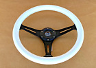 Sale Nrg St-015bk-wt 350mm 1.5" Deep Dish Mahogany Wood Grain Steering Wheel