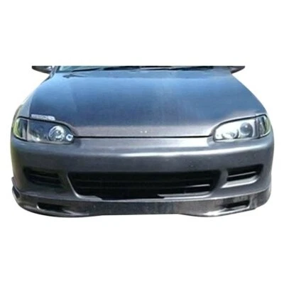KBD Body Kits Spoon Style Polyurethane Front Lip Fits Honda Civic 2DR/3DR 92-95 - Image 1 of 2