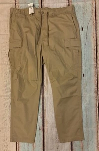New Polo RALPH LAUREN Khaki Cargo Utility Pants Elastic Waist Men's Beige 42x32 - Picture 1 of 11