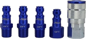 ColorFit Kupplung & Stecker-Kit (5 Stück), T-Stil 1/4" NPT blau - Bild 1 von 9