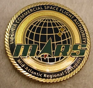 Virginia Commercial Space Flight Authority Mid-Atlantic Reg MARS Challenge Coin - Picture 1 of 7