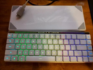 ASUS ROG Falchion RX Low Profile 65% Blue Switches Wireless Gaming Keyboard - Picture 1 of 6