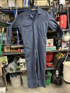 Vintage BIG MAC Overall Jumper Sz 42-32 Mechanic Workwear Zipper - Picture 1 of 7
