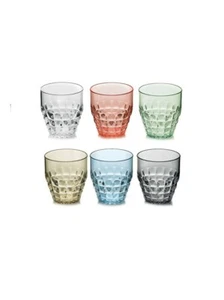 Set 6 Bicchieri bassi guzzini moderni collezione Multicolor Tiffany 22570252 - Picture 1 of 1