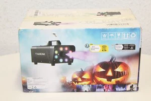 Takrinik Fog Machine Rauchmaschine Smoke Machine 16 Farben RGB Neu Rechnung MwSt - Picture 1 of 3