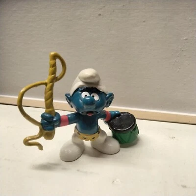 Figura de circo domador de leones Pitufos 20115 figura de juguete de colección 1979 Peyo Hong Kong Foto 1 de 4