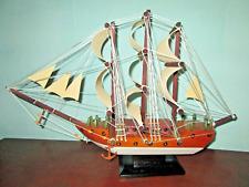 Classical Wooden 3D Model Sailing Ship(Boat) - Hand Made - Ceylon - Table Stand