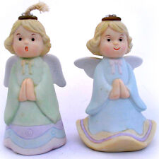 NEW 2 Porcelain ANGELS OIL LAMPS Figurine ANGEL Figurines Christmas Decorations
