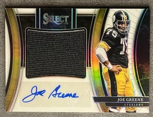 “Mean” Joe Greene 2023 Panini Select Jumbo Patch Prizm Auto 2/75 - Picture 1 of 2