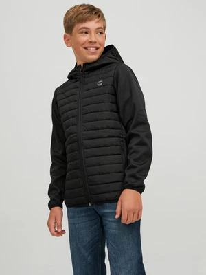 Jack and Jones Boys Childrens Junior Hybrid Puffer School Jacket Coat Hooded - Image 1 of 4