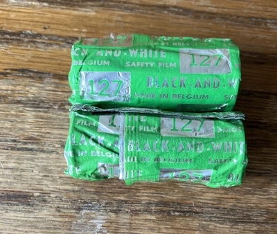 Black and white 127 expired camera film made in Belgium safety film - Image 1 of 4