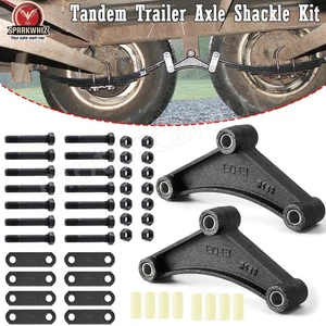 New Trailer Shackle Kit, Tandem Trailer Axle Shackle Kit for Double Eye Springs - Picture 1 of 12