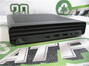 HP EliteDesk 805 G6 Mini PC Ryzen 5 Pro 4650GE 3GHz 16GB RAM 256GB SSD Win10 COA - Afbeelding 1 van 7