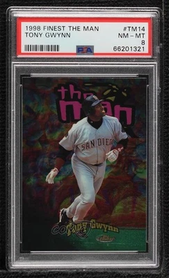 1998 Topps Finest The Man /500 Tony Gwynn #TM14 PSA 8 HOF - Image 1 of 2