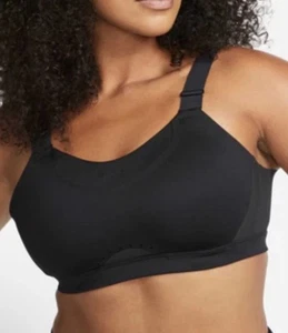 2X - A-B NIKE Damen Schwarz Dri-FIT High Impact Sport BH PLUS - Bild 1 von 6
