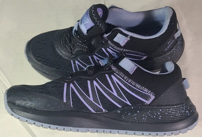 Avia Trail All Terrain Sneakers Womens Sz 6 Dark Blue w/ Lilac Stripes Exc Tread - Image 1 of 4