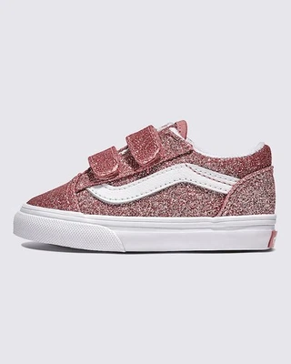 Zapatillas deportivas Vans Old Skool V para niños pequeños brillo/oro rosa VN0009RCFSL talla 5 TD Foto 1 de 4