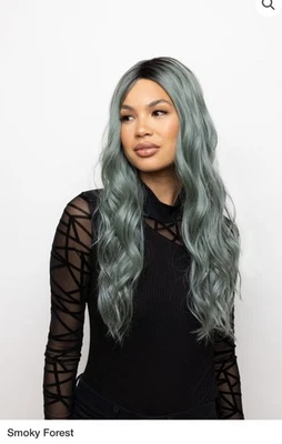 SERIE MUSA LUJOSA PELUCA DELANTERA DE ENCAJE WAVEZ | René de París | Smokey Forest Foto 1 de 4