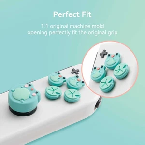 GeekShare ABXY Key Button Caps&Thumb Grips for Nintendo Switch/OLED Frog&Axolotl - Picture 1 of 8